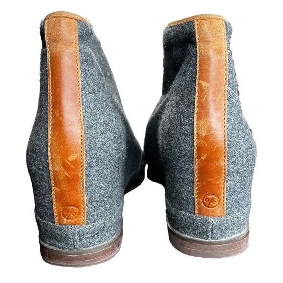 80%20 Eliotte toggle hidden wedge boot gray/brown size 8.5 - Picture 3 of 10